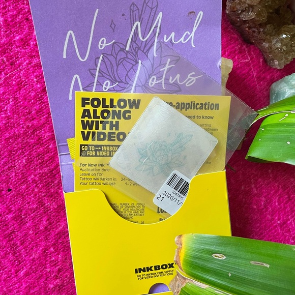 Inkbox “No Mud No Lotus” Temporary Tattoo - NWT - Picture 3 of 5